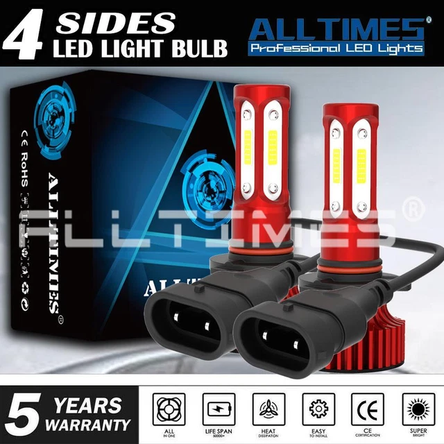 2X 9005 HB3 LED Headlight kit HB3 200W 8000LM High Low Beam 8000K Blue Bulbs COB