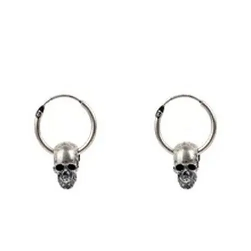 1Pair Skeleton Drop Earrings Silver Color Earring Dangle Women Men Jewelry Gifts