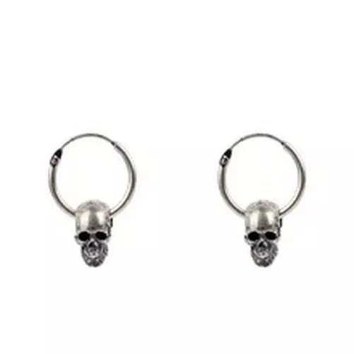 1Pair Skeleton Drop Earrings Silver Color Earring Dangle Women Men Jewelry Gifts