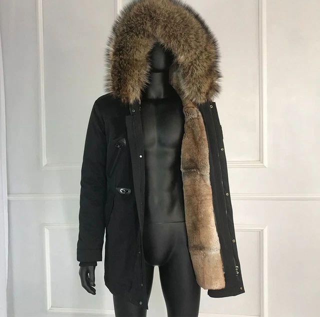 Piumino Uomo Giacca Giaccone Imbottito Parka Giubbotto Invernale Cappotto Pellic