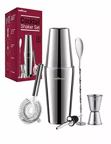 Cocktail Shaker, Cocktail Set Geschenk, Premium Boston Shaker 750ML 550ML