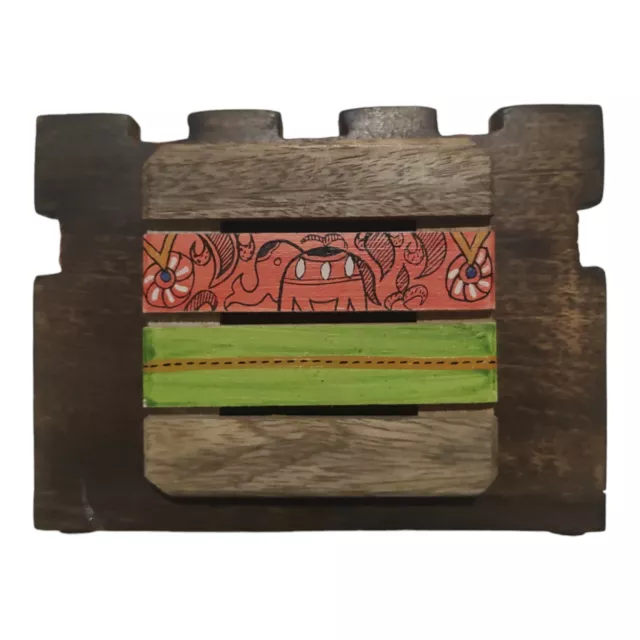 Hand-painted wooden napkin holder