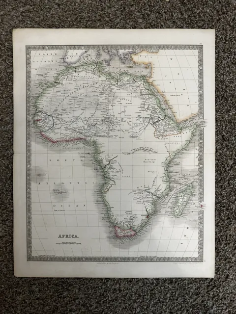 Africa 1860 Original Map