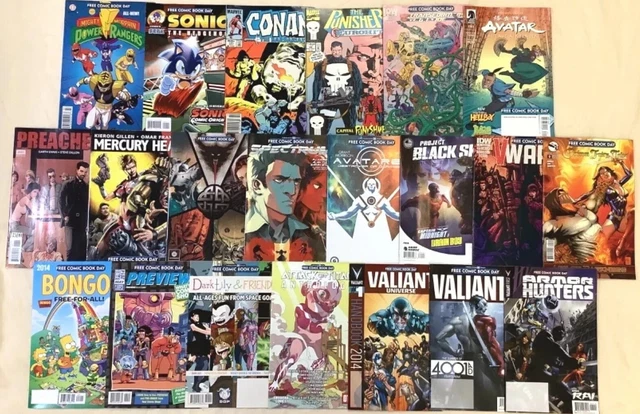 Mixed Lot Of Comic Books 15Yr FCBD, SONIC, VALIANT ++ ~Build Your Own Bundle/Lot