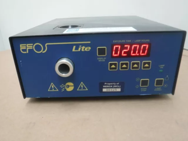 EFOS E3000 Lite UV Durcissement Lumière Source, En : 100-240VAC, 50/60Hz, 1.5A,