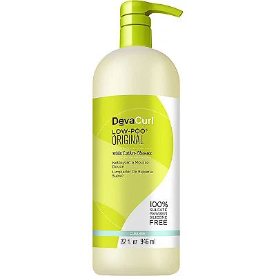 Deva Curl Lo-Poo Mild Leather Cleanser 32 oz for All Hair Types