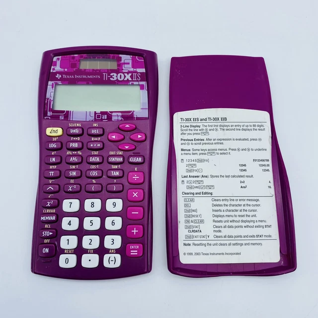 TEXAS INSTRUMENTS TI30X IIS Solar Scientific Calculator TI30XIIS