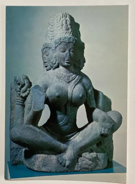 Art Postcard Brahmani Stone India Chola Dynasty Avery Brundage