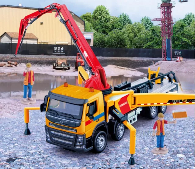 1 50 VOLVO FM Concrete Pump Truck Diecast Model Toys Car Gifts with 2 Workers 33.60 PicClick UK