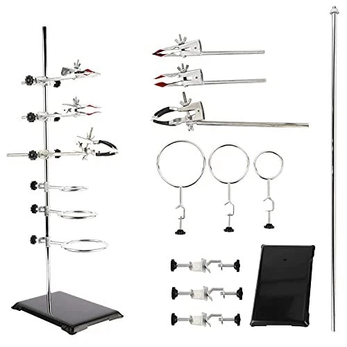 YaeCCC Laboratory Stand Support Metalware Set - Premium Iron Material Support...
