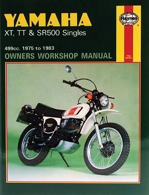 YAMAHA XT TT SR 500 Singles Owners Workshop Manual service book 