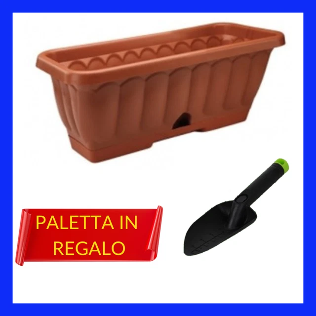 VASO FIORIERA CLASSICO DIAMETRO 45 CM IN PLASTICA PER PIANTE FIORI DA ESTERNO