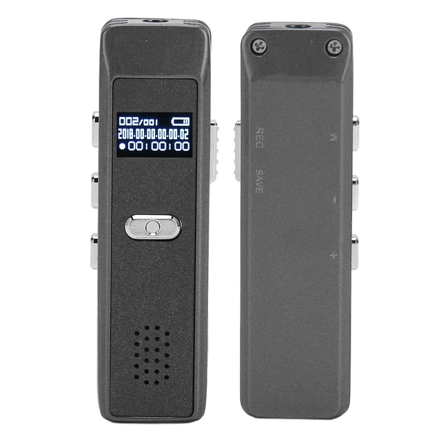 (Coquille Grise 32 Go)Enregistreur Vocal Numérique Enregistreur MP3