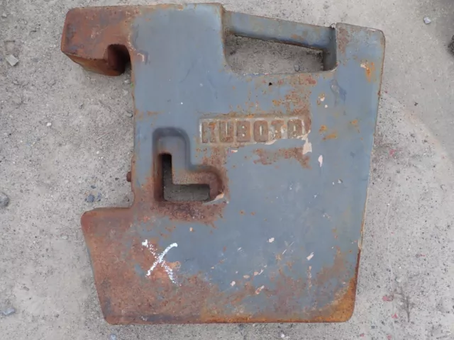 Kubota 100Lb Front Suitcase Weights Part#M8071 M5700 M7040 M9000 M9540 M108S Kubota 100Lb Front Suitcase Weights Part#M8071 M5700 M7040 M9000 M9540 M108S