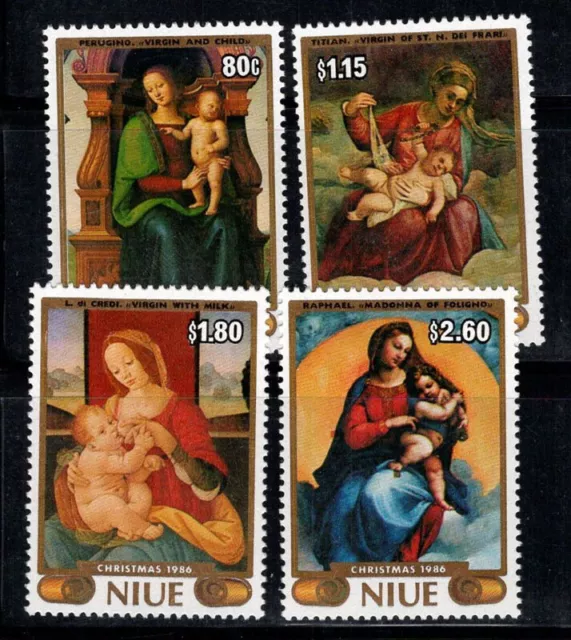 Nioué 1986 Mi. 681-684 Neuf ** 100% Noël, art