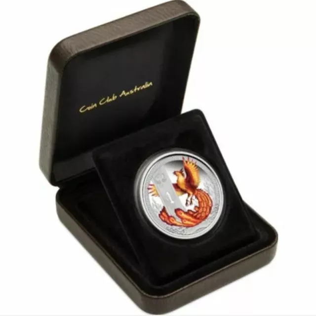 2013 Tuvalu $1 Mythical Creatures **Phoenix** 1 Oz .999 Silver Proof Coin