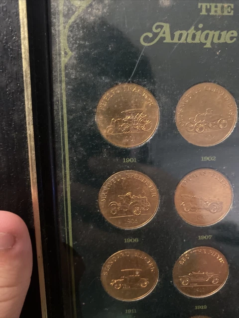 The Franklin Mint Antique Car Coin Collection, Series 2, 1969, 24 Coins