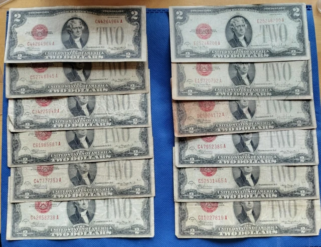 ☆1928 $2 Red Seal Bill in good condition with FREE SHIPPING