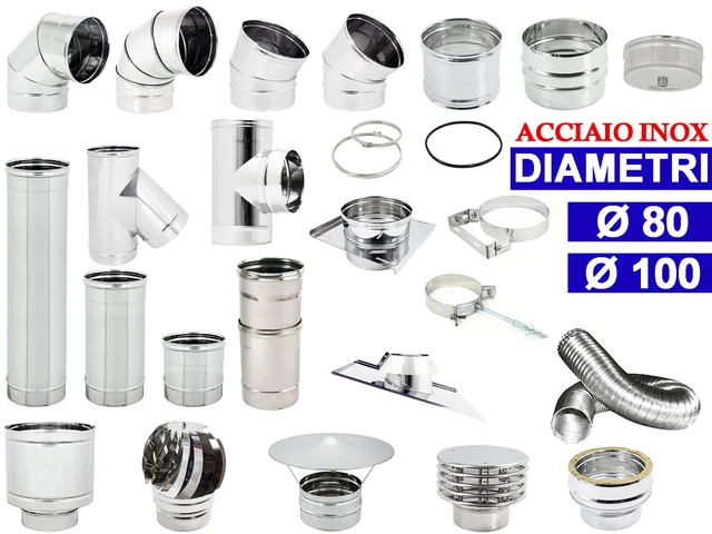 Per Tubo Flessibile E Pieghevole Per Canna Fumaria In Acciaio , Flessibile, Resistente Alle Alte Temperature, Adatto Per Stufe A Legna E Camini, 2413513097 - Foto 7