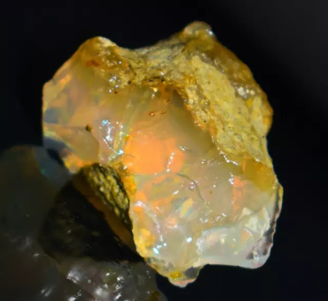 Opal Rough 39.15 Carat Natural Ethiopian Opal Raw Welo Opal Gemstone Multi Fire