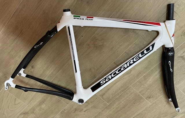 Cadre Vélo Course Daccordo Fibra Team Columbus Altec 53,5 - Vintage Alu/carbone, New Old Stock
