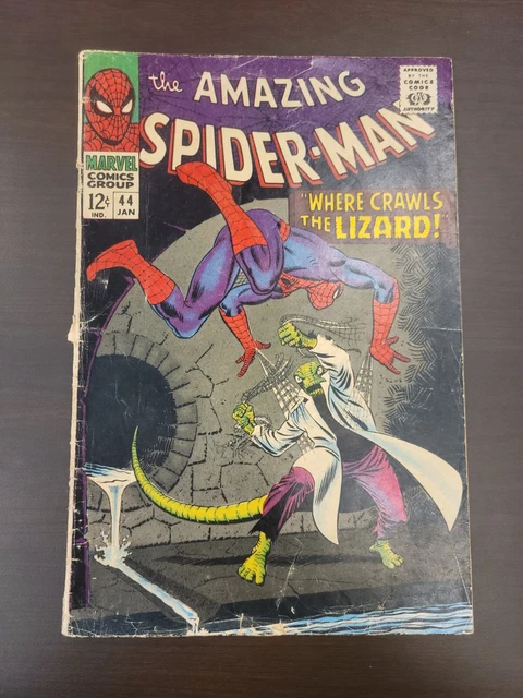 Amazing Spider-Man #44  2nd Appearance Lizard! John Romita! Marvel 1967