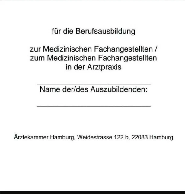 Wie Schreibt Man Ein Berichtsheft Medizinische Fachangestellte BERICHTSHEFT MEDIZINISCHE FACHANGESTELLTE Ausbildungsnachweis MFA