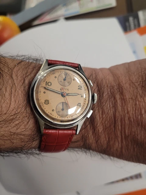 Cadran De Montre Ancien Pour Chronographe VENUS 150 - Diamètre 30.6 Mm, Bon état