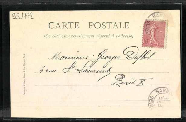 CPA Ermont, Mairie, Motiv vom Hôtel de Ville 1904 2