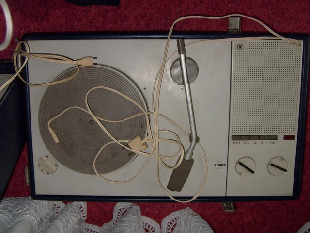 Électrophone Vintage 60's Valise aspect Crôcôdile, JOBOPHONE Id.Teppaz
