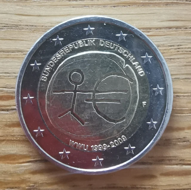 2 Euro Münze Bundesrepublik Deutschland 1999 Bis 2009 Wert SELTENE 2 EURO Münze Strichmännchen Bundesrepublik Deutschland 1999