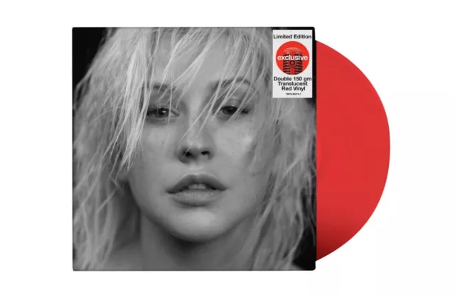 Christina Aguilera LIBERATION VINYL RECORD LP 12" RED DISC RARE TARGET OOP