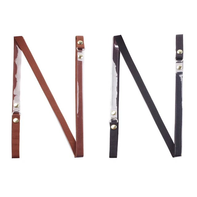 Piano Sheet Music Holder Strap Elastic Band with TPU Material Black/Brown