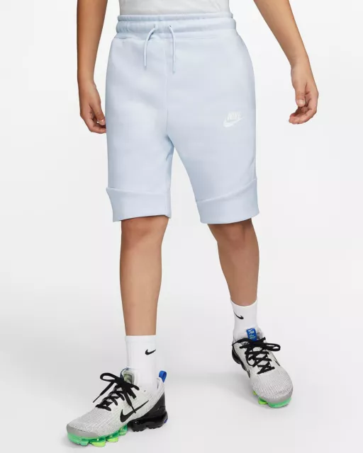 Nike Jungen Kurze Hose Kinder Bermuda Tech Fleece Shorts 816280-085 Sport Neu S