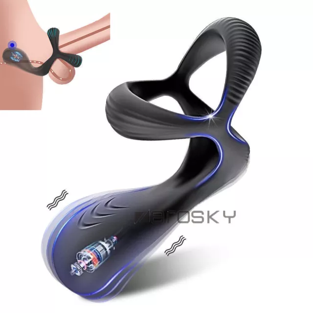 Rechargeable-Penis-Vibrator-Women-Sex-Male-Cock-Vibrator-Ring-Toys-Clit-Massager