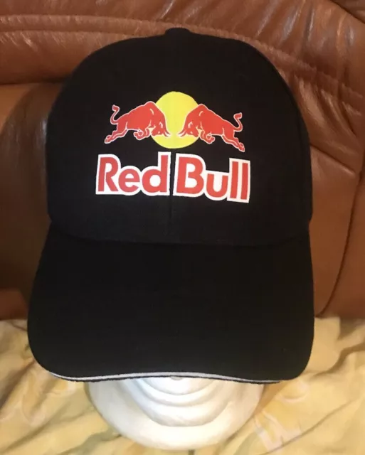 Casquette Logo Red Bull Imprimé, Casquette de Baseball  Ajustable cap, Noir,Neuf