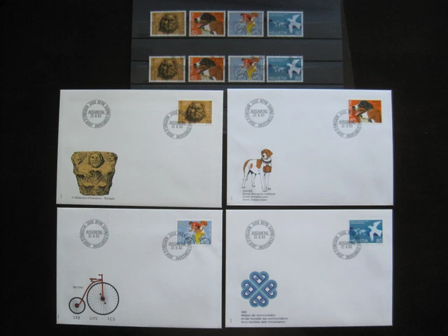 Schweiz MiNr. 1256-1259  postfrisch** + gestempelt + FDC (GB 1306 )