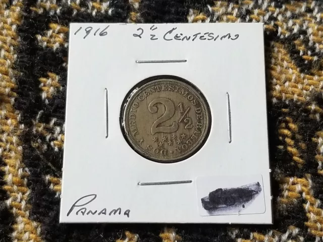 Panama 2 1/2 Centesimos 1916 Circulated