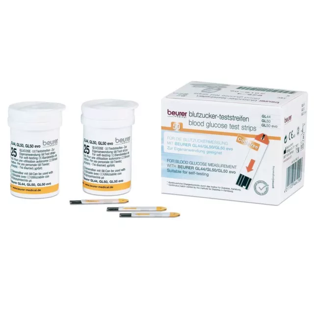 Beurer GL44 / GL50 Blutzuckerteststreifen 50 Stück
