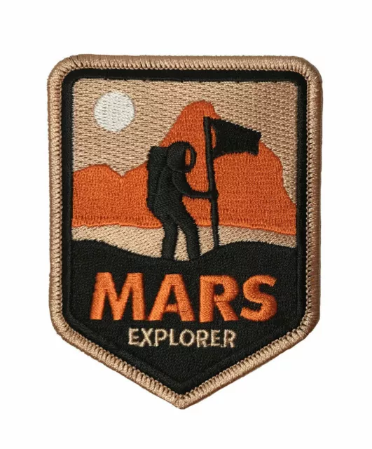 Mars Explorer Embroidered Iron On / Sew On Patch Appliqué NASA Space Craft