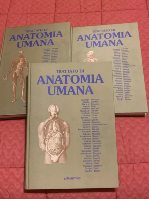 TRATTATO DI ANATOMIA UMANA Ed. ERMES 3 VOL QUARTA EDIZIONE 2007