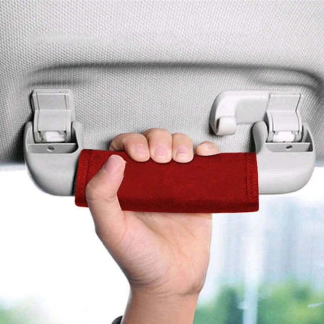 Universal Car Roof Armrest Pull Cover Handle Gloves Protection Suede Accessories