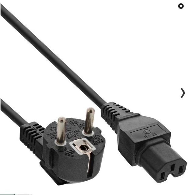 Cavo Alimentazione 3m Con Interruttore A Pedale - Spina Europea C7, Nero - Foto 6