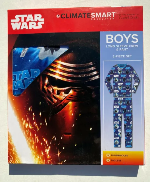 Set 2 pezzi strato base ragazzi Star Wars ClimateSmart top manica lunga + pantaloni 2T