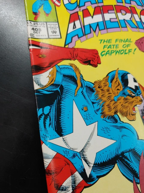 ⭐️ CAPTAIN AMERICA #408 Infinity War (newsstand)(1992 MARVEL Comics) FN/VF Book 4