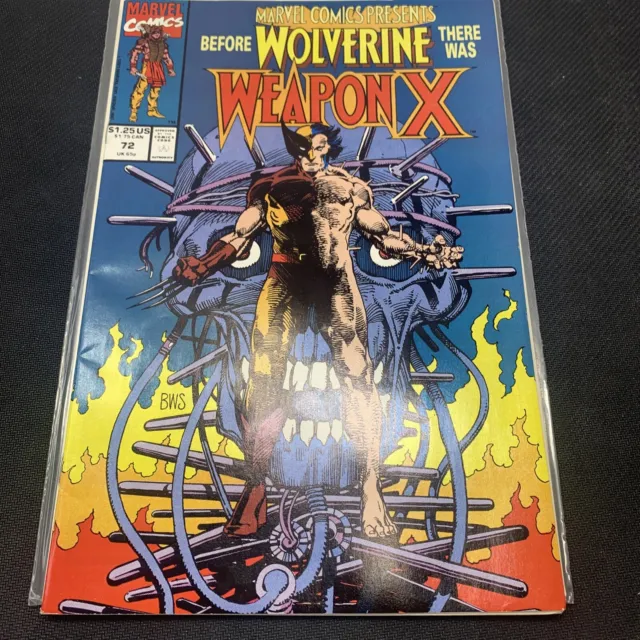 Marvel Comics Presents #72 Vf Weapon X  Wolverine Storyline  Marvel 1St Print