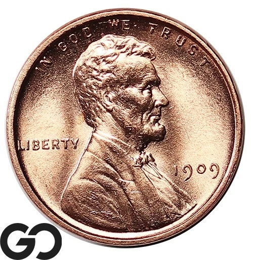 1909 VDB Lincoln Cent Wheat Penny, RED, Superb Gem BU RD ** Free Shipping!