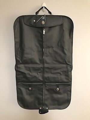 Vintage American Tourister Luggage Garment Suit Bag Faux Gray Leather