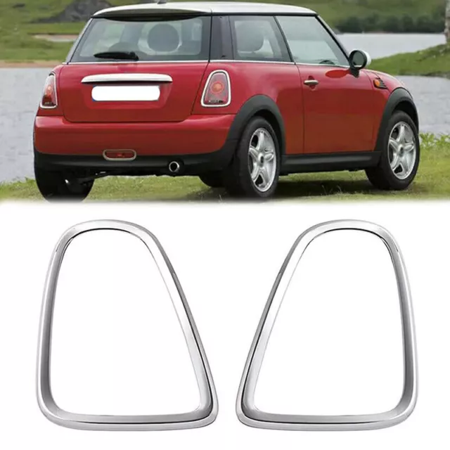 Chrome Rear Tail Light Frame Cover Trim For Mini Cooper R56 R57 R58 R59 2007-13