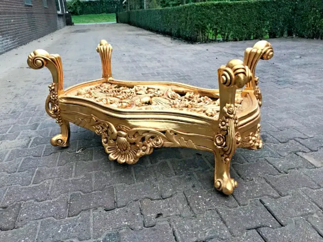 Baroque Style Coffee Table in a Gold Finish- worldwide shipping